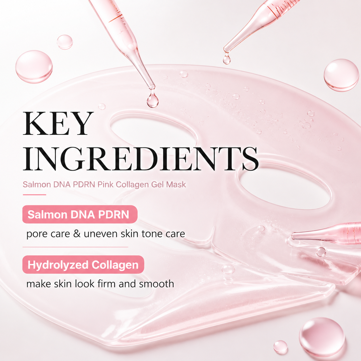 4 pack Gel Mask - Salmon DNA PDRN Pink Collagen Jelly